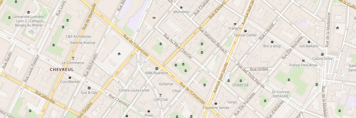 Plan du 53 Rue d’Anvers à Lyon 7e Arrondissement