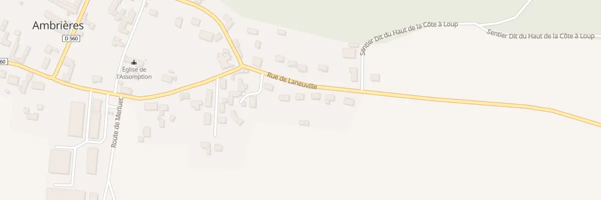 Plan du 7 Rue de Laneuville à Ambrières