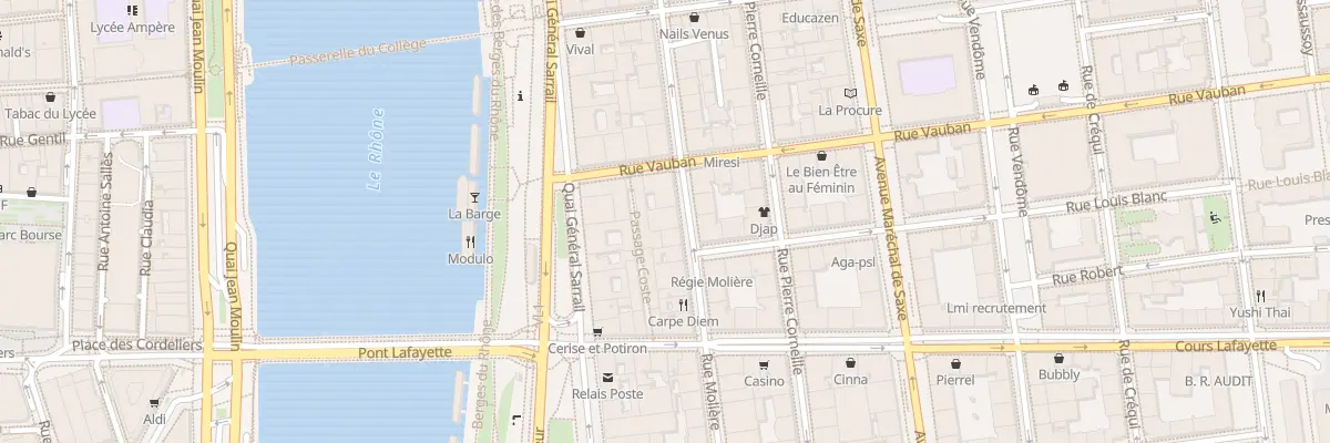 Plan du 46 Rue Molière à Lyon 6e Arrondissement