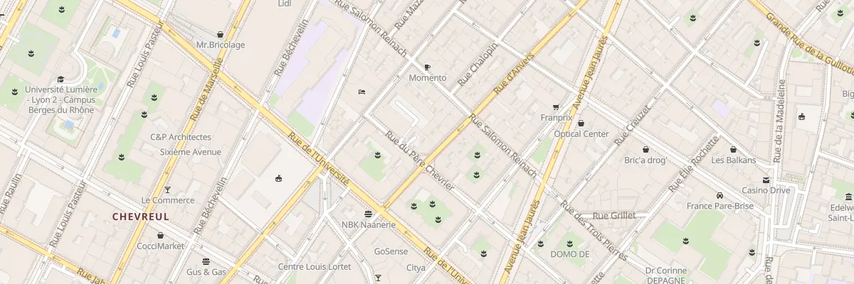Plan du 60 Rue d’Anvers à Lyon 7e Arrondissement