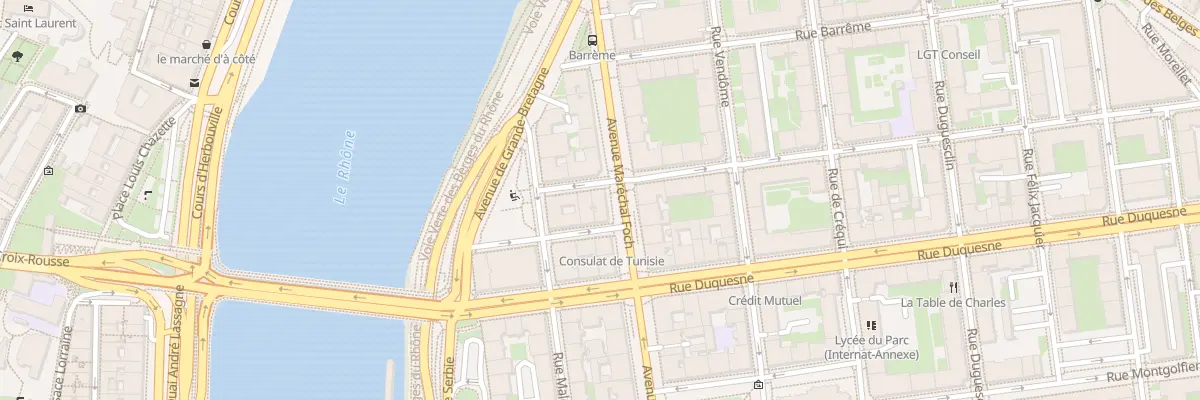 Plan du 12 Av Maréchal Foch à Lyon 6e Arrondissement