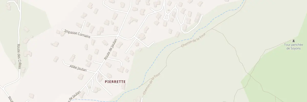 Plan du 6856 Che des Lèches à Soyons