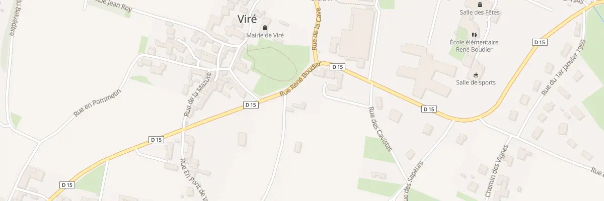 Plan du 1 Rue En Vercheron à Viré