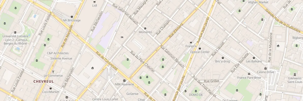 Plan du 56 Rue d’Anvers à Lyon 7e Arrondissement