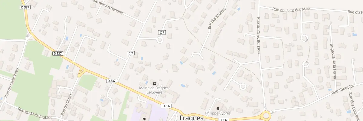 Plan du 20 Rue des Mottes à Fragnes-La Loyère