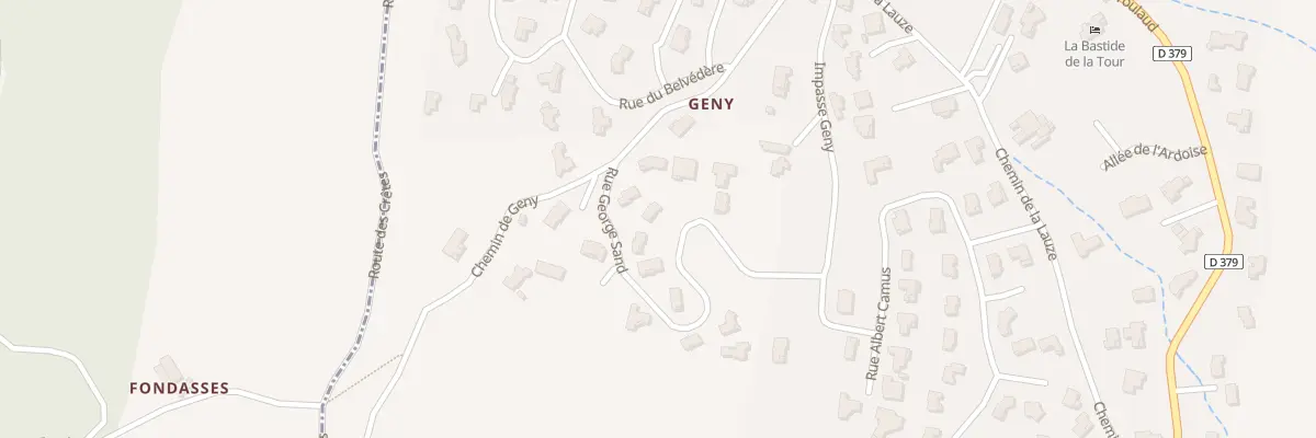 Plan du 15 Rue George Sand à Soyons
