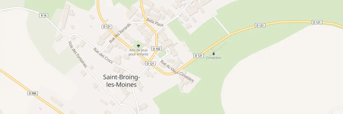 Plan du 1 Rte du Vieux Cimetière à Saint-Broing-les-Moines