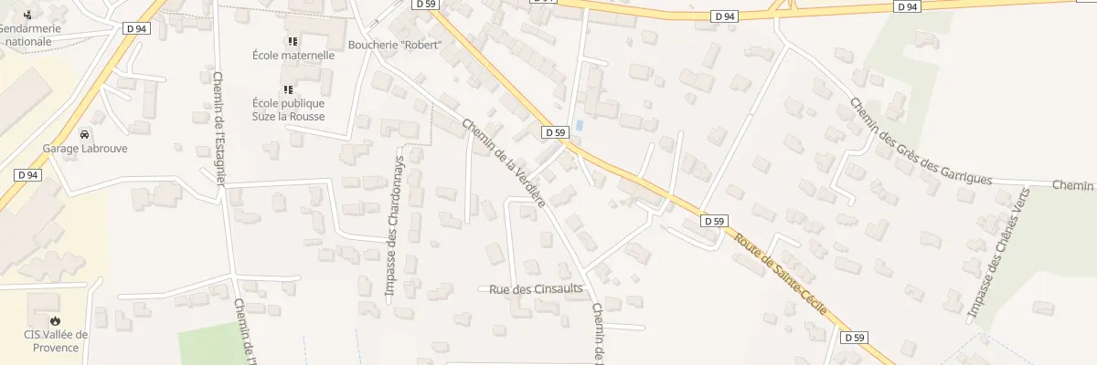 Plan du 5456 Che de la Verdière à Suze-la-Rousse