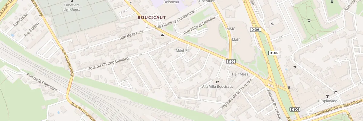 Plan du 43B Av Boucicaut à Chalon-sur-Saône