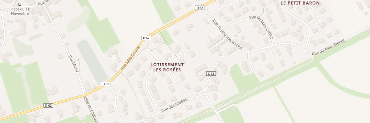 Plan du 32 Rue des Rosées à Demigny