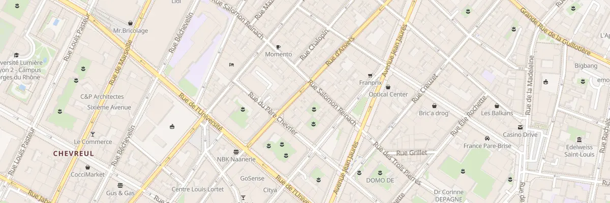 Plan du 43 Rue d’Anvers à Lyon 7e Arrondissement