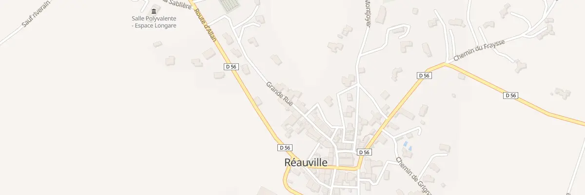 Plan du 100 Rue Grand Rue à Réauville