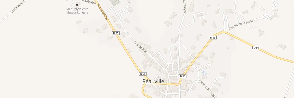 Plan du 100 Rue Grand Rue à Réauville