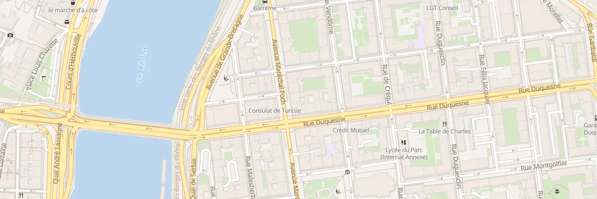 Plan du 27 Av Maréchal Foch à Lyon 6e Arrondissement
