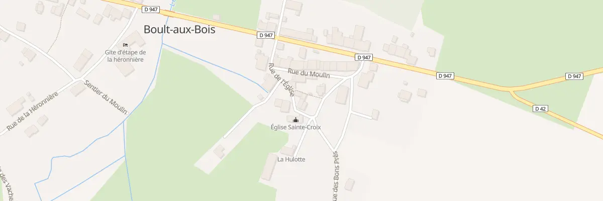 Plan du 1 Rue de l’Eglise à Boult-aux-Bois