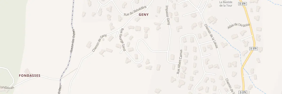 Plan du 1 Rue George Sand à Soyons