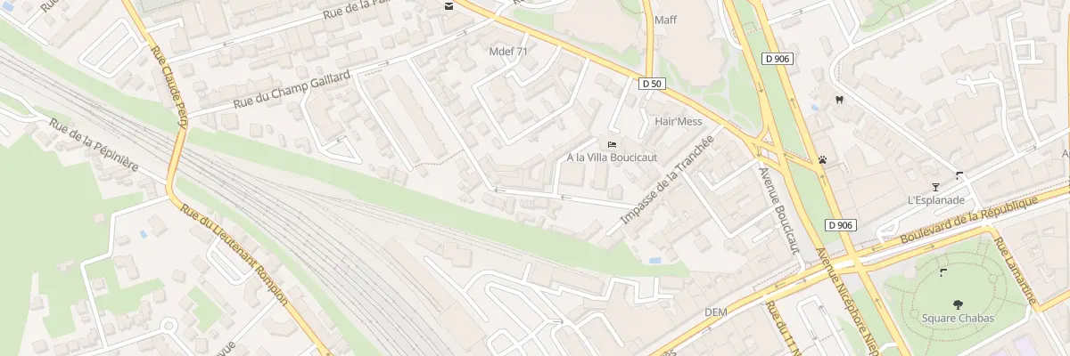 Plan du 12 Rue Camille Chevalier à Chalon-sur-Saône