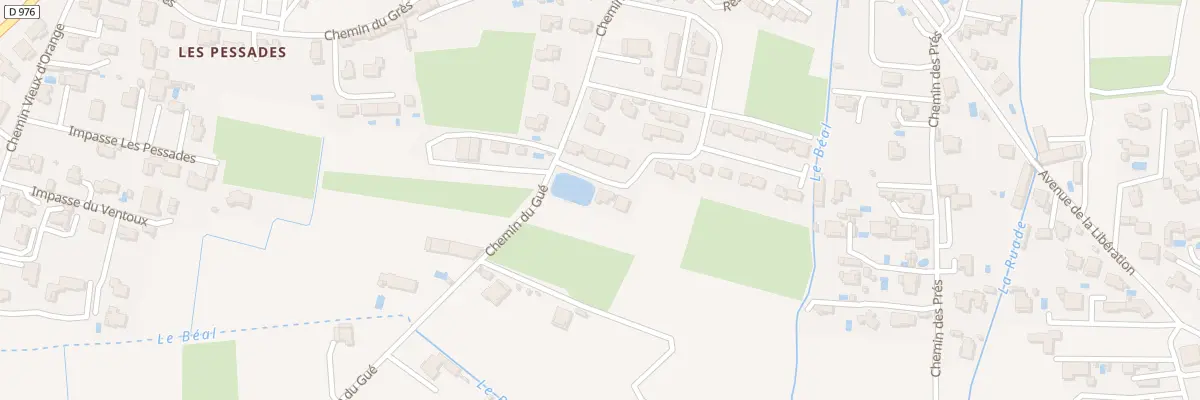Plan du 223 Che du Gué à Sérignan-du-Comtat