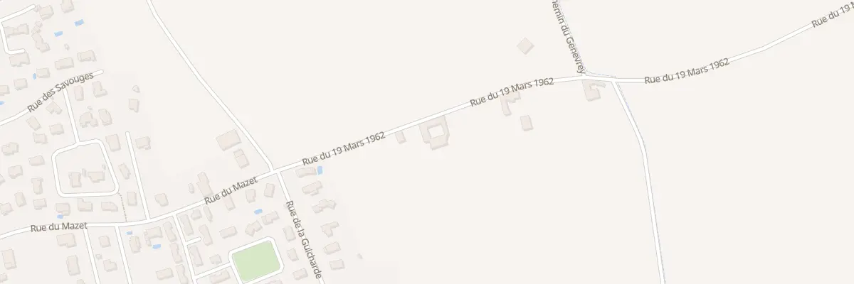 Plan du 12 Rue du 19 Mars 1962 à Communay