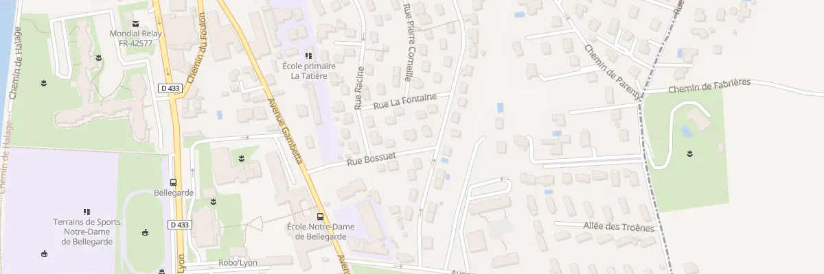 Plan du 9 Rue Bossuet à Neuville-sur-Saône