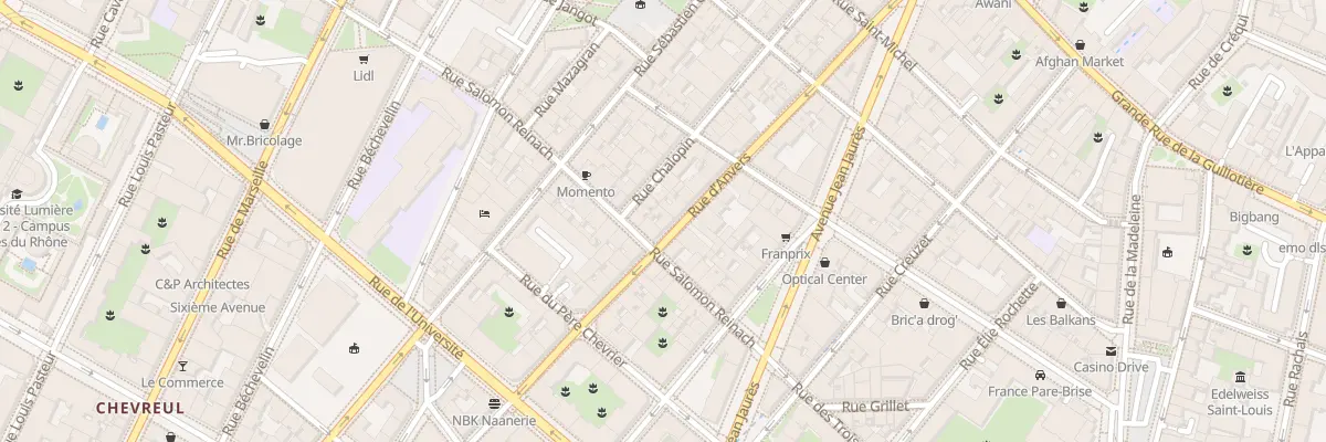 Plan du 48 Rue d’Anvers à Lyon 7e Arrondissement