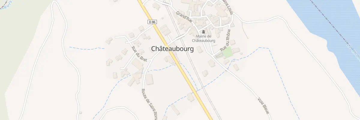 Plan du 15 Rte Nationale 86 à Châteaubourg