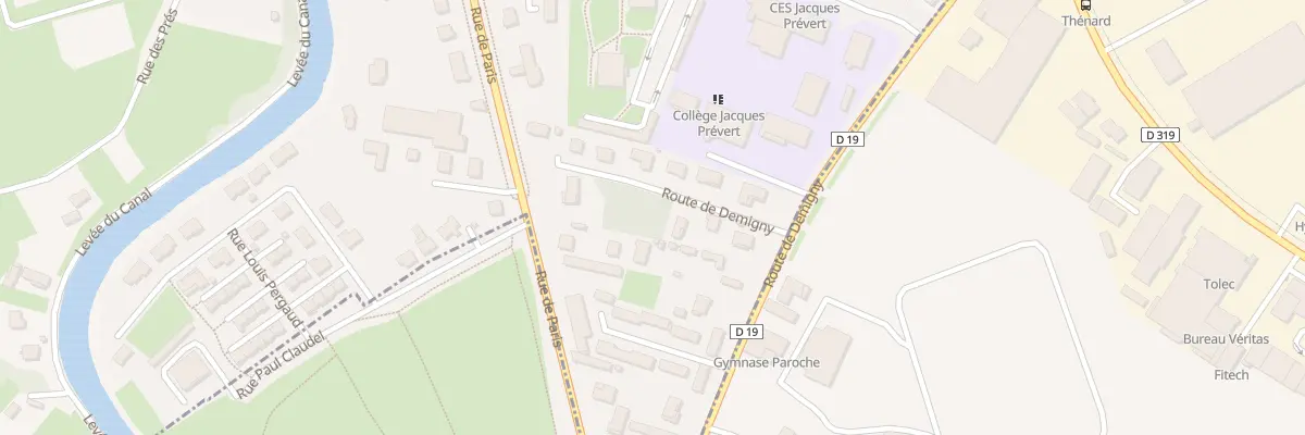 Plan du 16 Rue de Paris à Champforgeuil