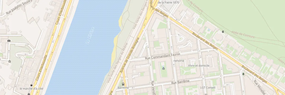Plan du 9 Av de Grande-Bretagne à Lyon 6e Arrondissement