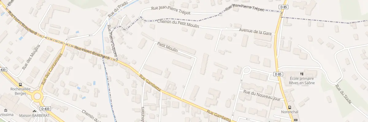 Plan du 17T Rue Gambetta à Fontaines-sur-Saône