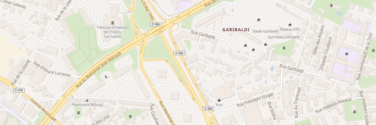 Plan du 16 Rue Guepet à Chalon-sur-Saône