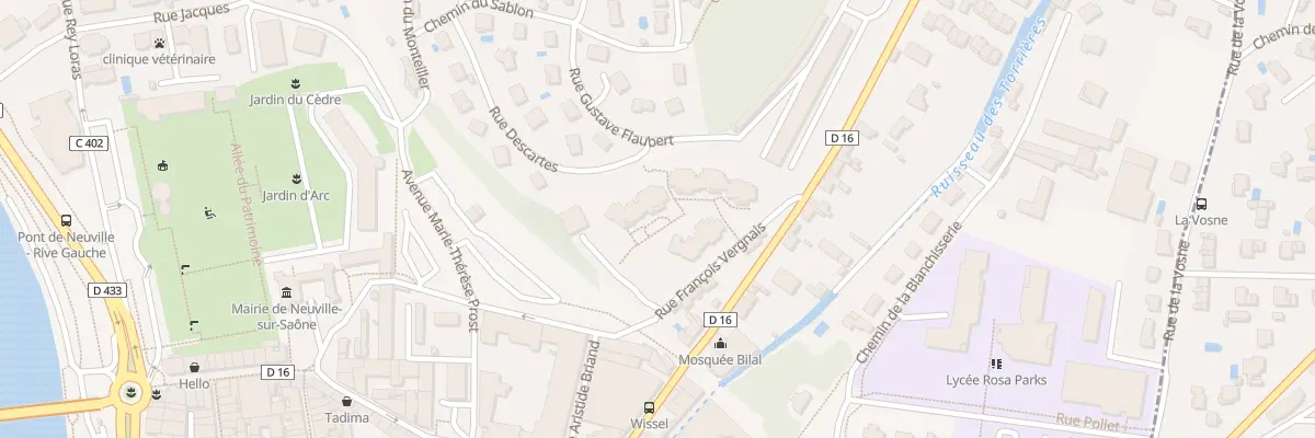 Plan du 5 Rue François Vergnais à Neuville-sur-Saône