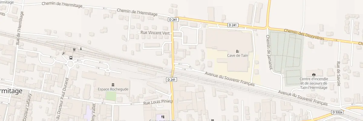 Plan du 1 Av du Souvenir Français à Tain-l’Hermitage