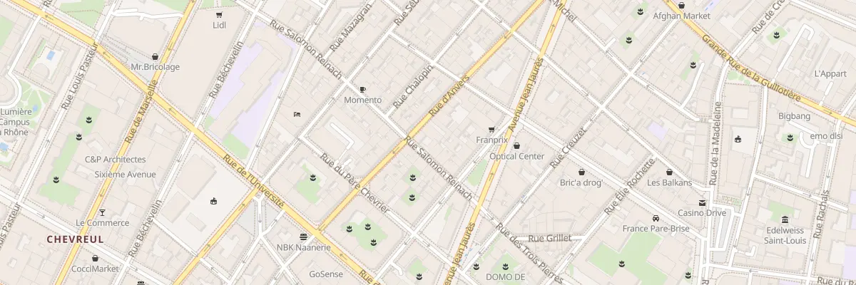 Plan du 37 Rue d’Anvers à Lyon 7e Arrondissement