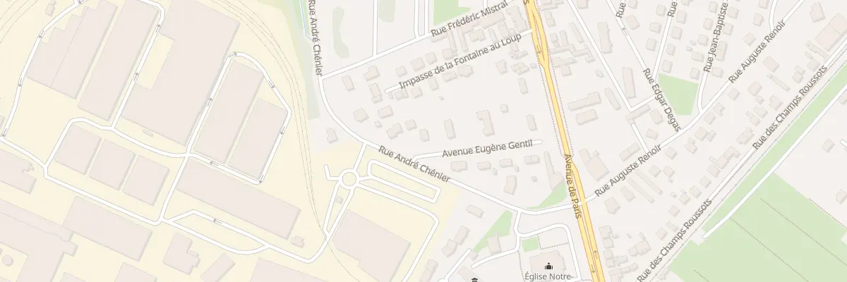 Plan du 18 Av Eugene Gentil à Chalon-sur-Saône