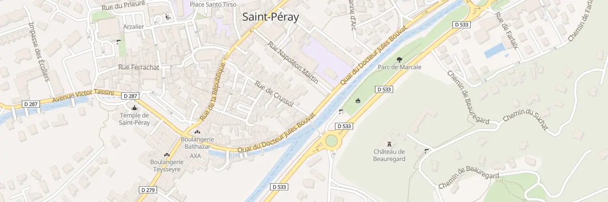 Plan du 24 Quai Doc Jules Bouvat à Saint-Péray