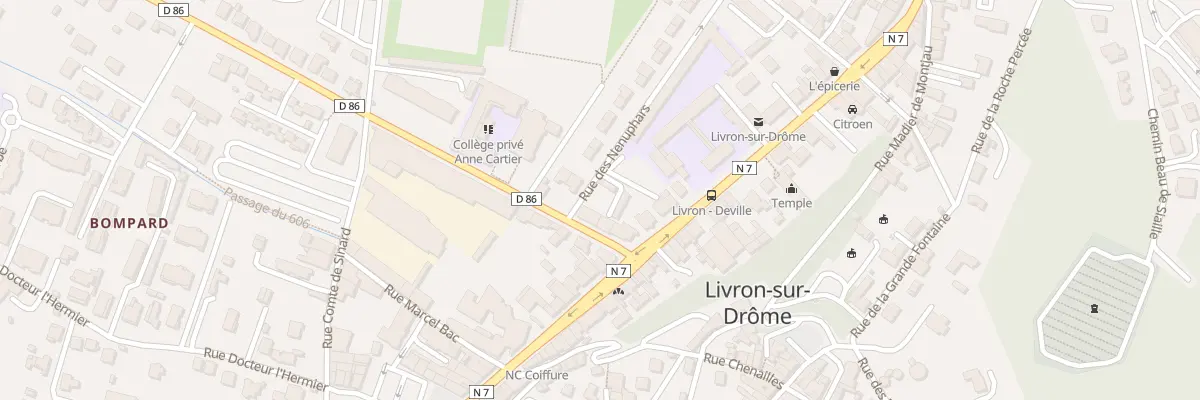 Plan du 6 Av Albert Mazade à Livron-sur-Drôme