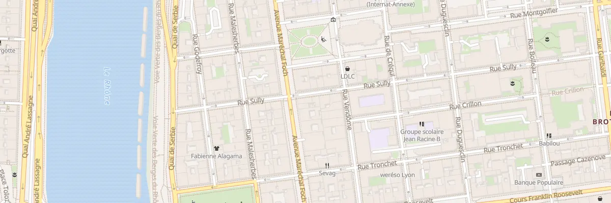 Plan du 47 Av Maréchal Foch à Lyon 6e Arrondissement