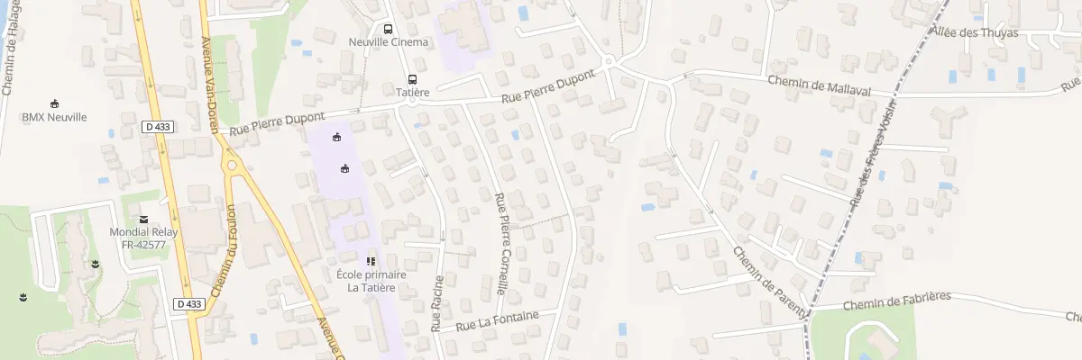 Plan du 8 Rue Molière à Neuville-sur-Saône