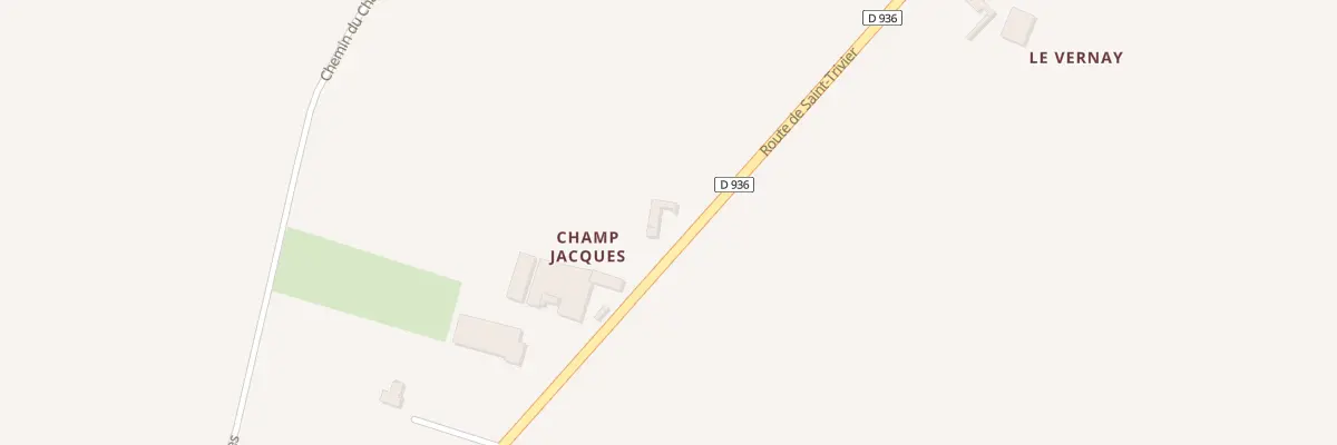 Plan du 921 Rte de Saint-Trivier à Villeneuve