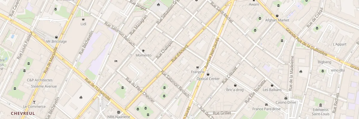 Plan du 29 Rue d’Anvers à Lyon 7e Arrondissement
