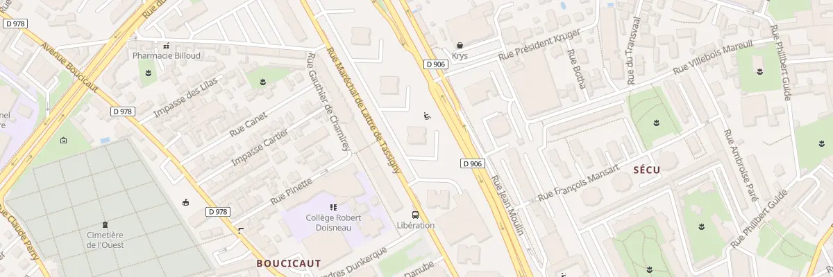 Plan du 24 Rue Mal de Lattre de Tassigny à Chalon-sur-Saône