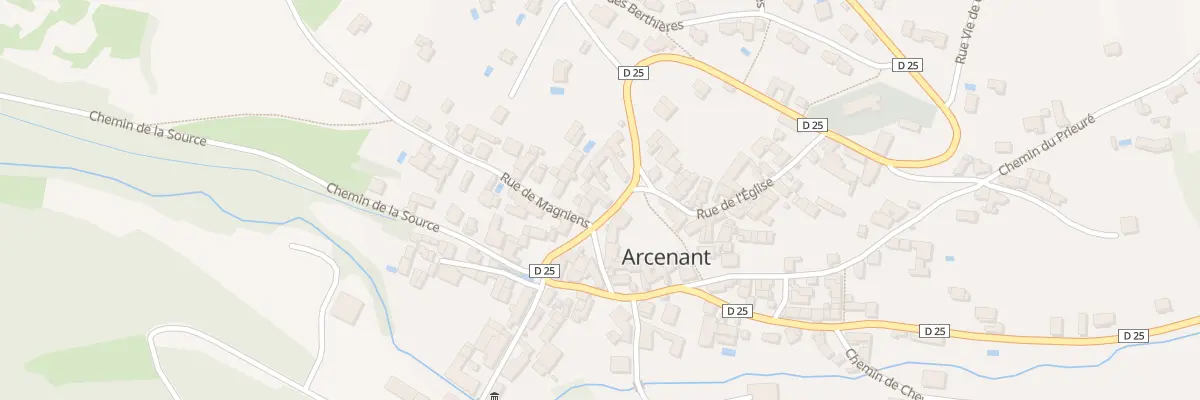 Plan du 5004 Pl de la Mairie à Arcenant
