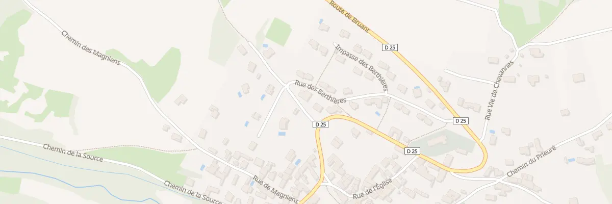 Plan du 5154 Rue de la Combe Naudon à Arcenant