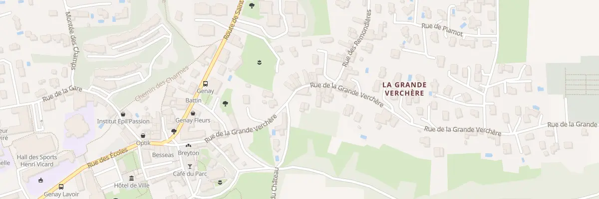Plan du 244 Rue de la Grande Verchère à Genay
