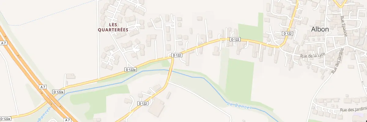 Plan du 585 Rue du Dauphiné à Albon