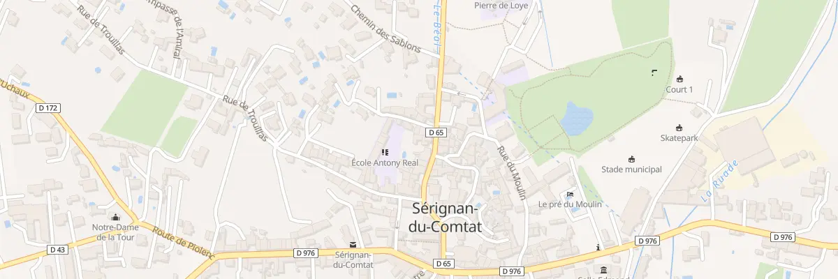 Plan du 11 Rue Gen Alexandre de Dianoux à Sérignan-du-Comtat
