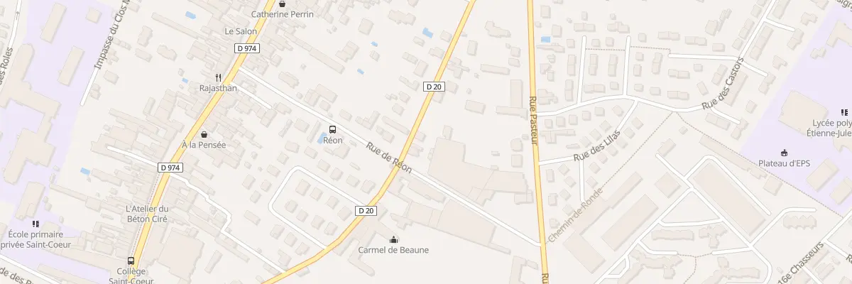 Plan du 20 Rue de Chorey à Beaune