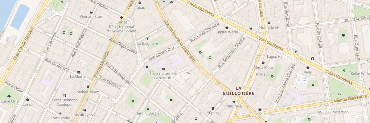 Plan du 32 Gde Rue de la Guillotière à Lyon 7e Arrondissement