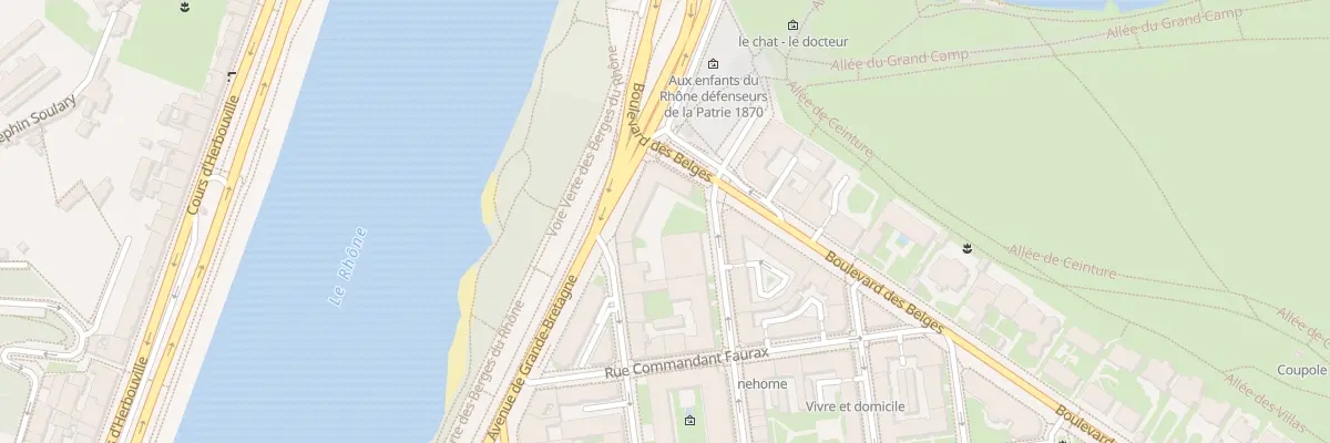Plan du 2 Bd des Belges à Lyon 6e Arrondissement