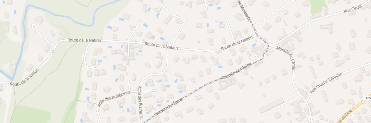 Plan du 640 Rte de la Nation à Rochetaillée-sur-Saône